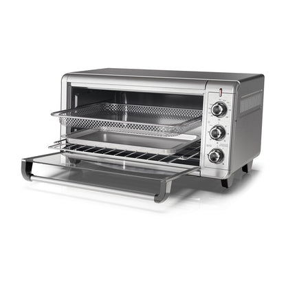 Horno Eléctrico con Freidora de Aire Black+Decker 22 Litros Gris TO4315SS-LA