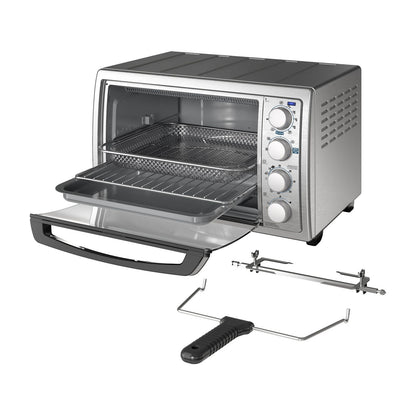 Horno Eléctrico con Freidora de Aire Black+Decker 22 Litros Gris TO4315SS-LA