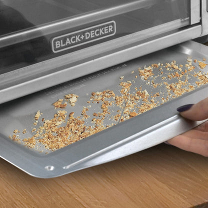 Horno Eléctrico con Freidora de Aire Black+Decker 22 Litros Gris TO4315SS-LA