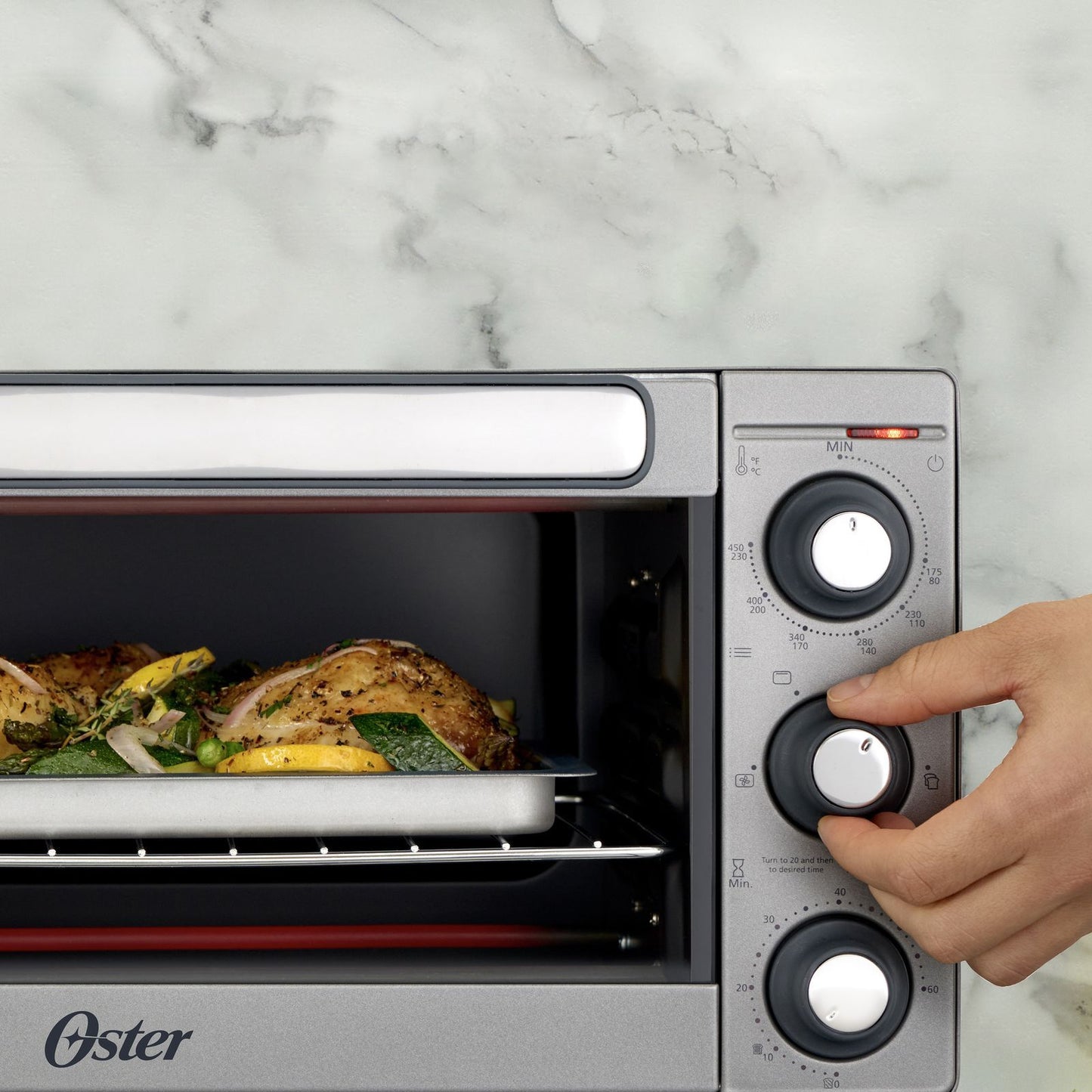 Horno Eléctrico Oster 15 Litros Gris TSSTTV15MNS