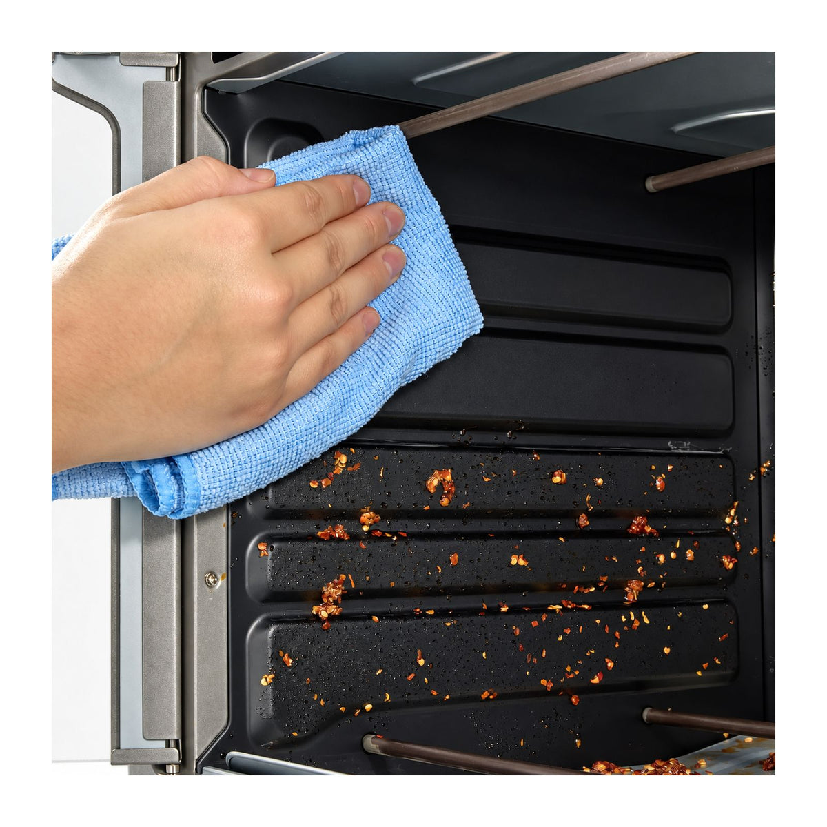 Horno Eléctrico Oster con Freidora de Aire 17 Litros Gris 1400W TSSTTV17MAFNS
