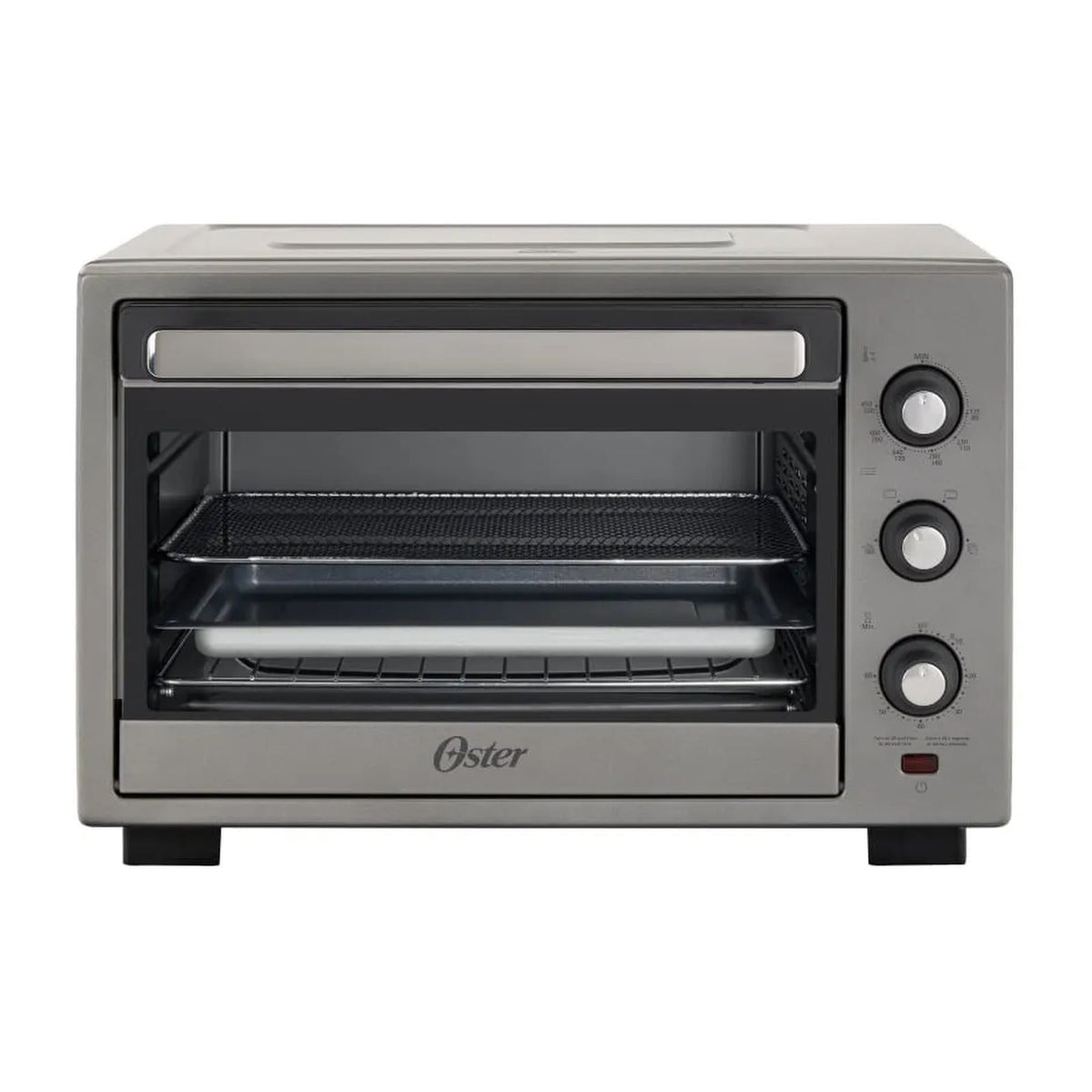 Horno Eléctrico Oster con Freidora de Aire 30 Litros Gris TSSTTV30MAFNS