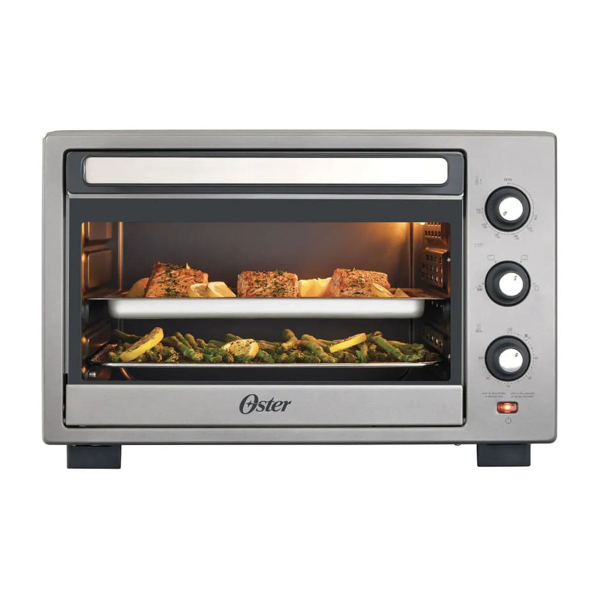 Horno Eléctrico Oster con Freidora de Aire 30 Litros Gris TSSTTV30MAFNS