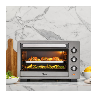 Horno Eléctrico Oster con Freidora de Aire 30 Litros Gris TSSTTV30MAFNS