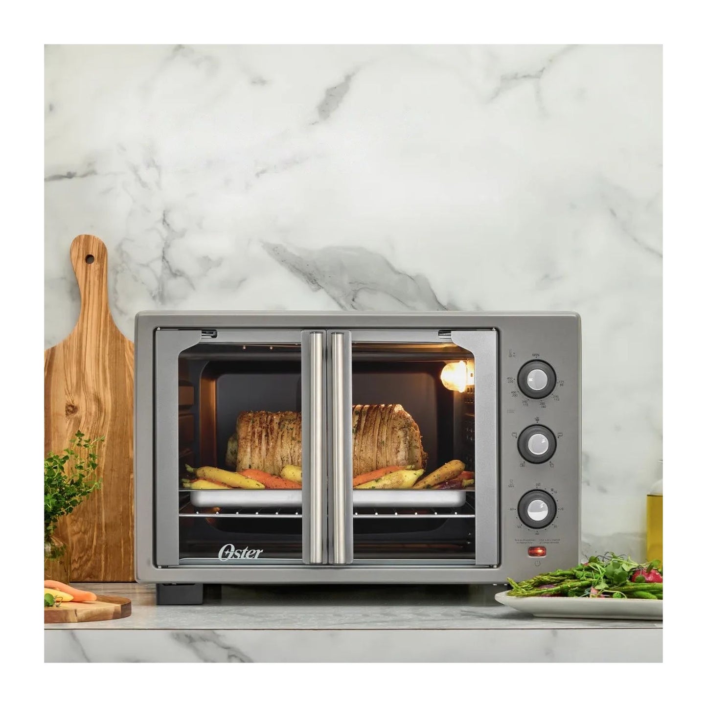 Horno Eléctrico con Freidora de Aire Oster 35 Litros Gris TSSTTV35FDMAF