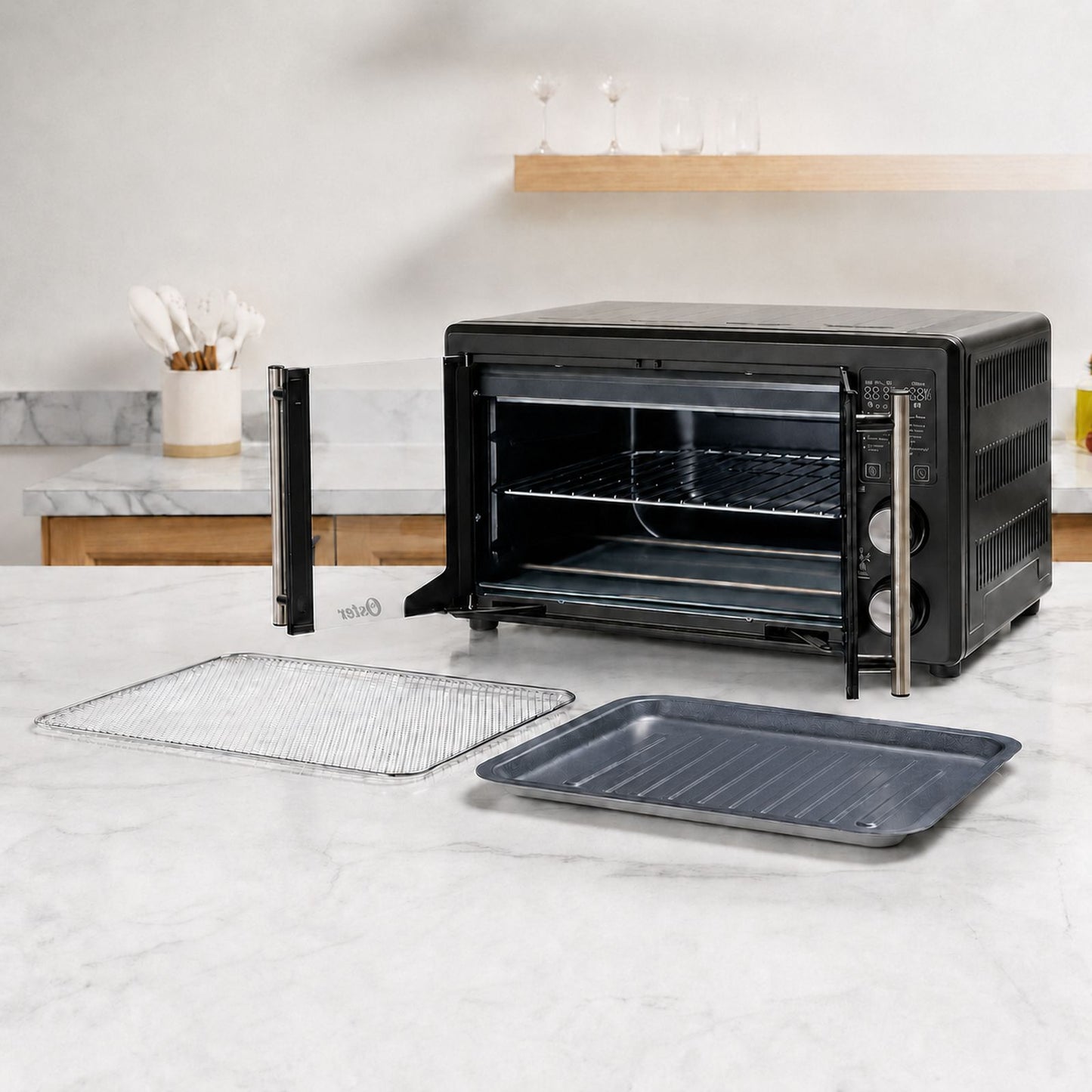 Horno Eléctrico con Freidora de Aire Oster 42 Litros Negro TSSTTV42FDDB