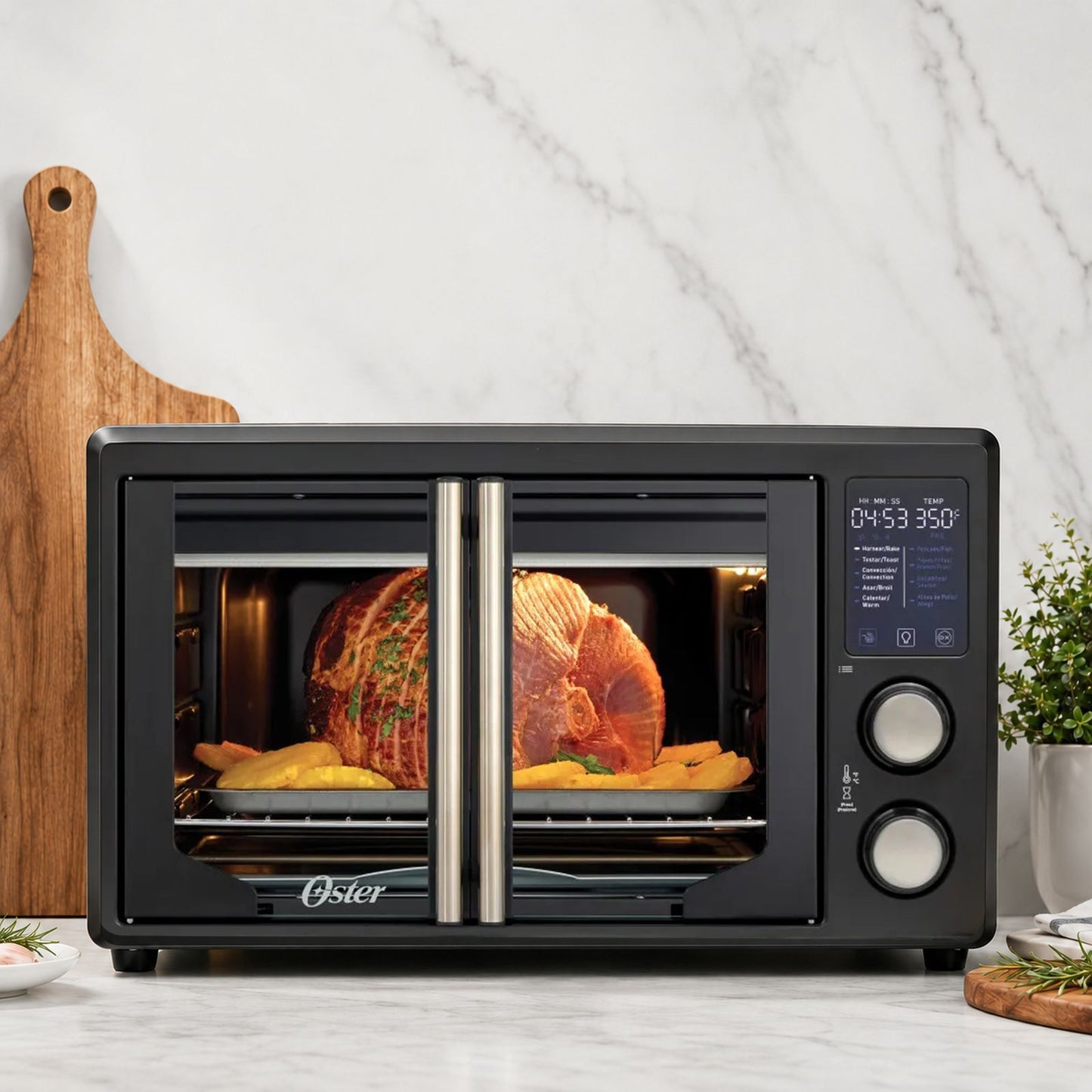 Horno Eléctrico con Freidora de Aire Oster 42 Litros Negro TSSTTV42FDDB