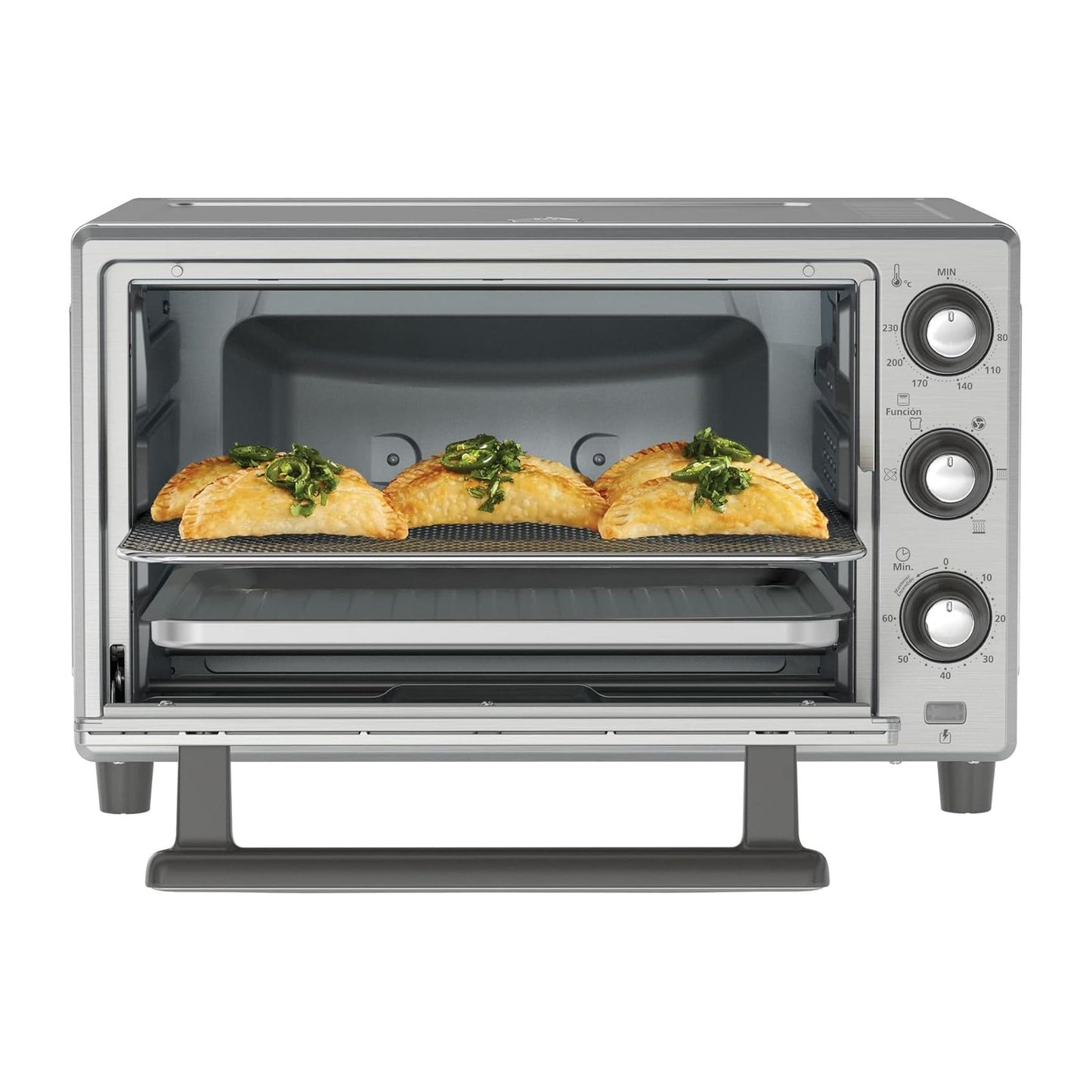 Horno Eléctrico con Freidora de Aire Oster 25 Litros Gris TSSTTVLS25NS