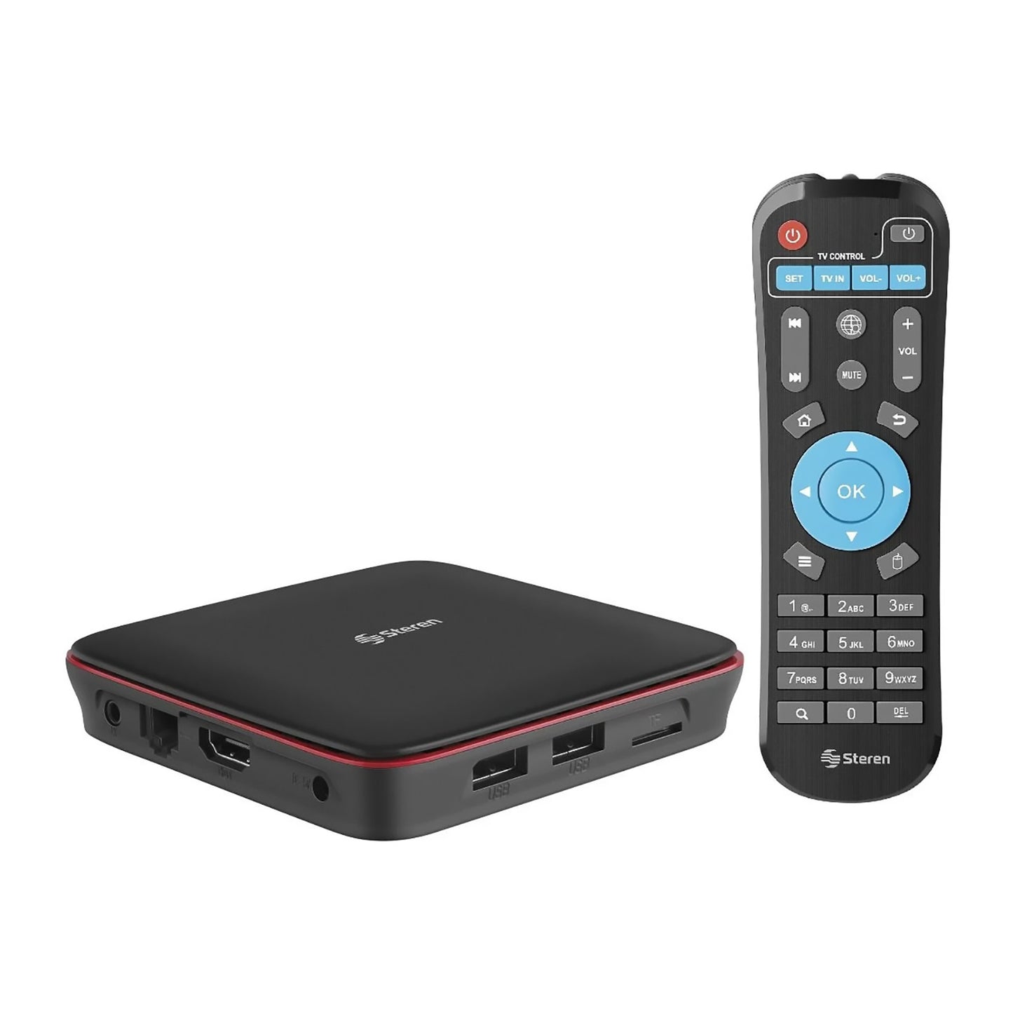 Sistema Smart TV Box Steren con Android TV INTV-110
