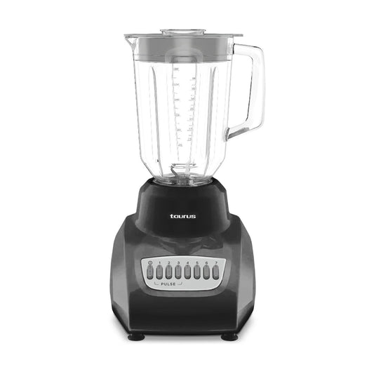 Licuadora Taurus Valencia Vaso de Vidrio 1.25 Litros Negra