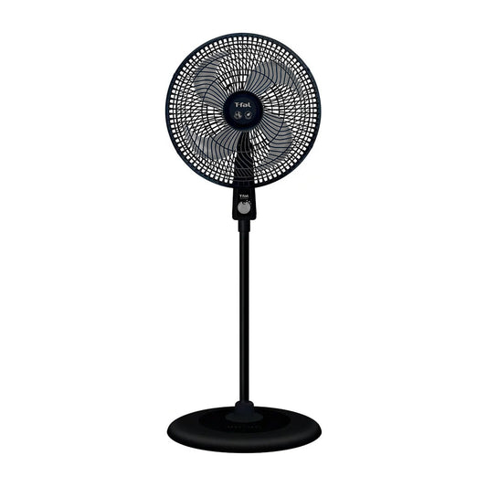 Ventilador de Pedestal T-fal Air Maxx Repelente 16 Pulgadas Negro VE3179X0