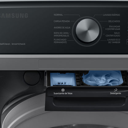 Lavadora Samsung 21 Kilos Carga Superior Negra WA21A3344GV