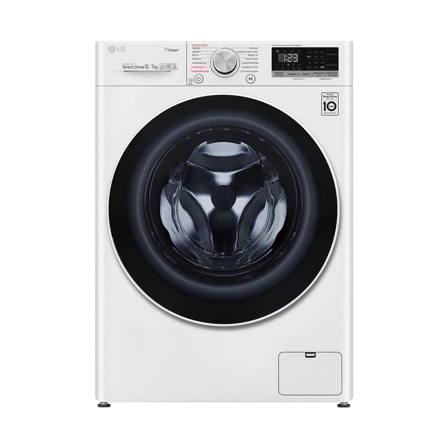 Lavasecadora LG 12 Kilos Carga Frontal Blanca WD12WVC4S6