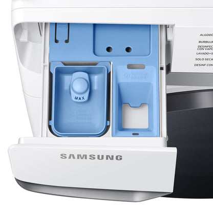 Lavasecadora Digital Inverter Samsung 18 Kilos Carga Frontal Blanca WD18T6000GW