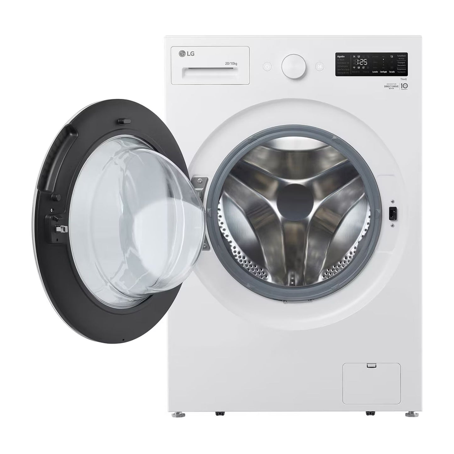 Lavasecadora AI DD LG 20 Kilos Carga Frontal Blanca WD20EWNTS6P