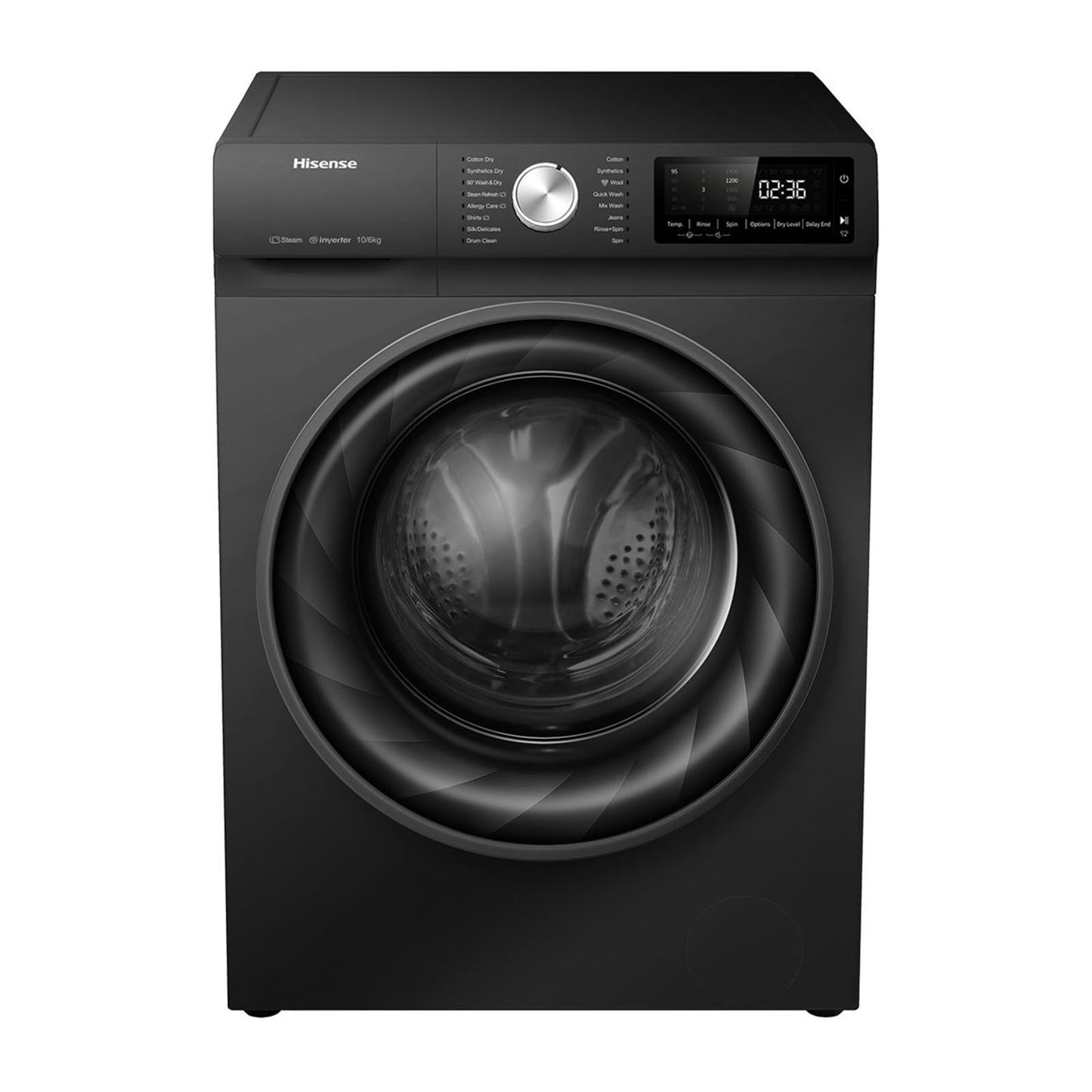 Lavasecadora Hisense 15/10 Kilos Carga Frontal Negra WD5Q1542BB