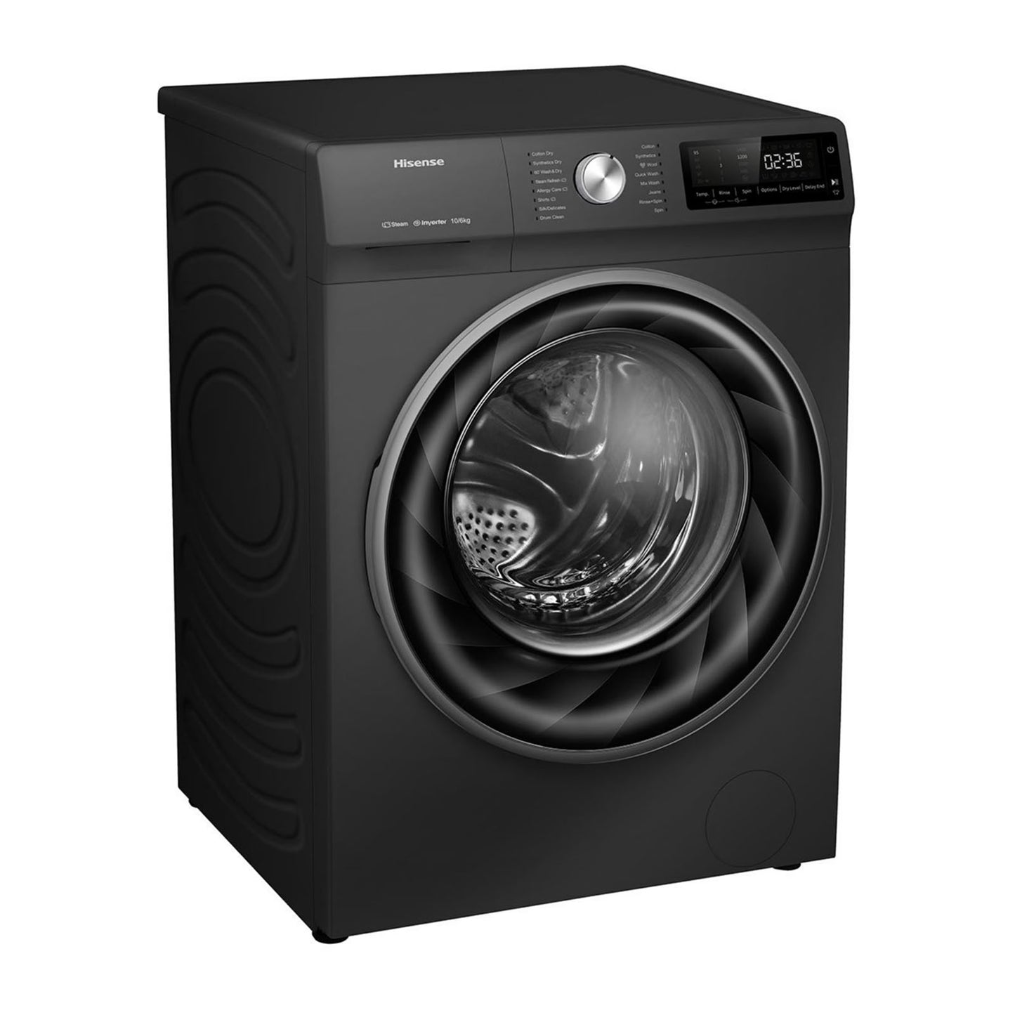 Lavasecadora Hisense 15/10 Kilos Carga Frontal Negra WD5Q1542BB