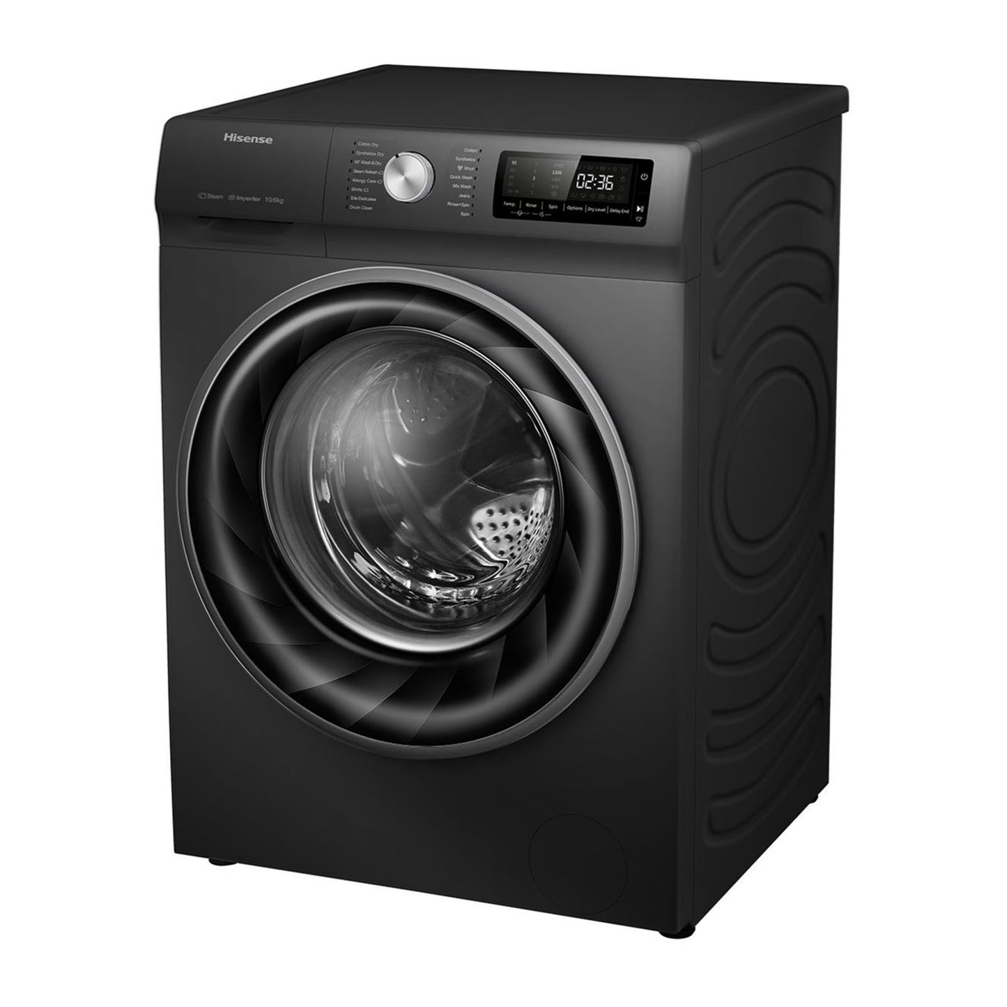 Lavasecadora Hisense 15/10 Kilos Carga Frontal Negra WD5Q1542BB
