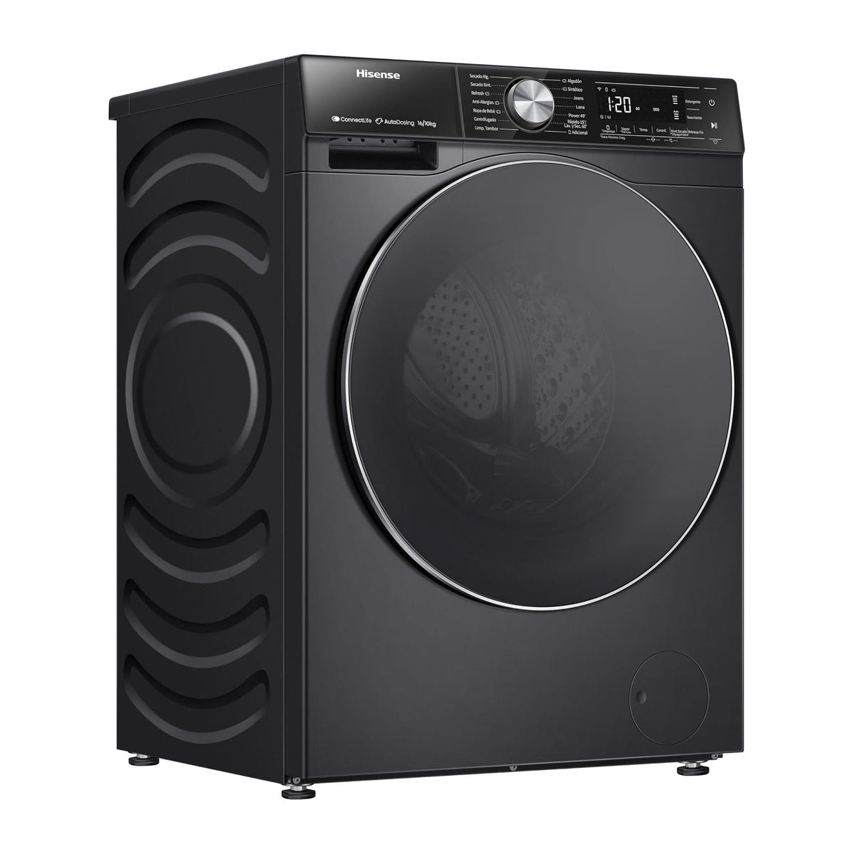 Lavasecadora Hisense 16 Kilos Carga Frontal Gris WD5S1645BB