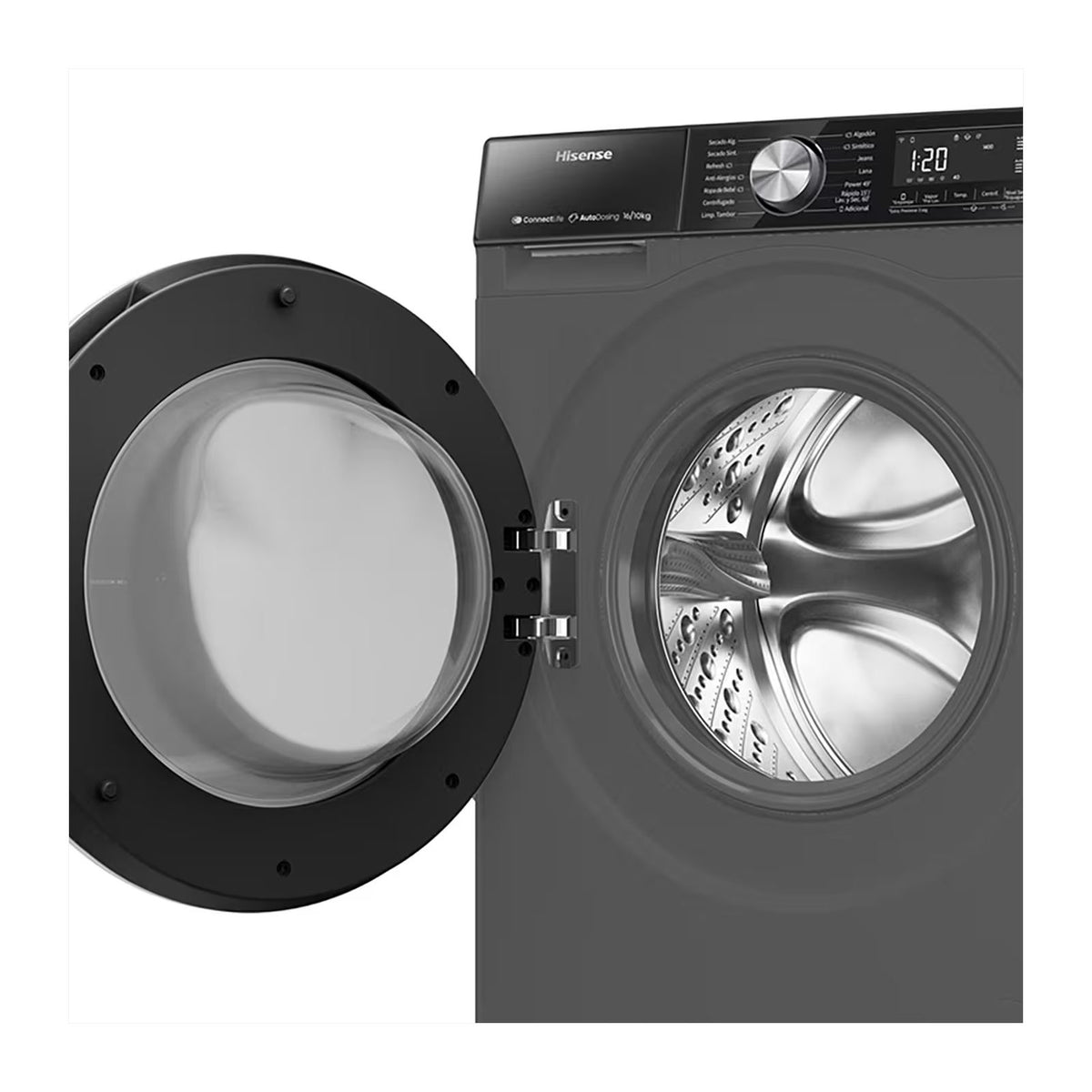 Lavasecadora Hisense 16 Kilos Carga Frontal Gris WD5S1645BB