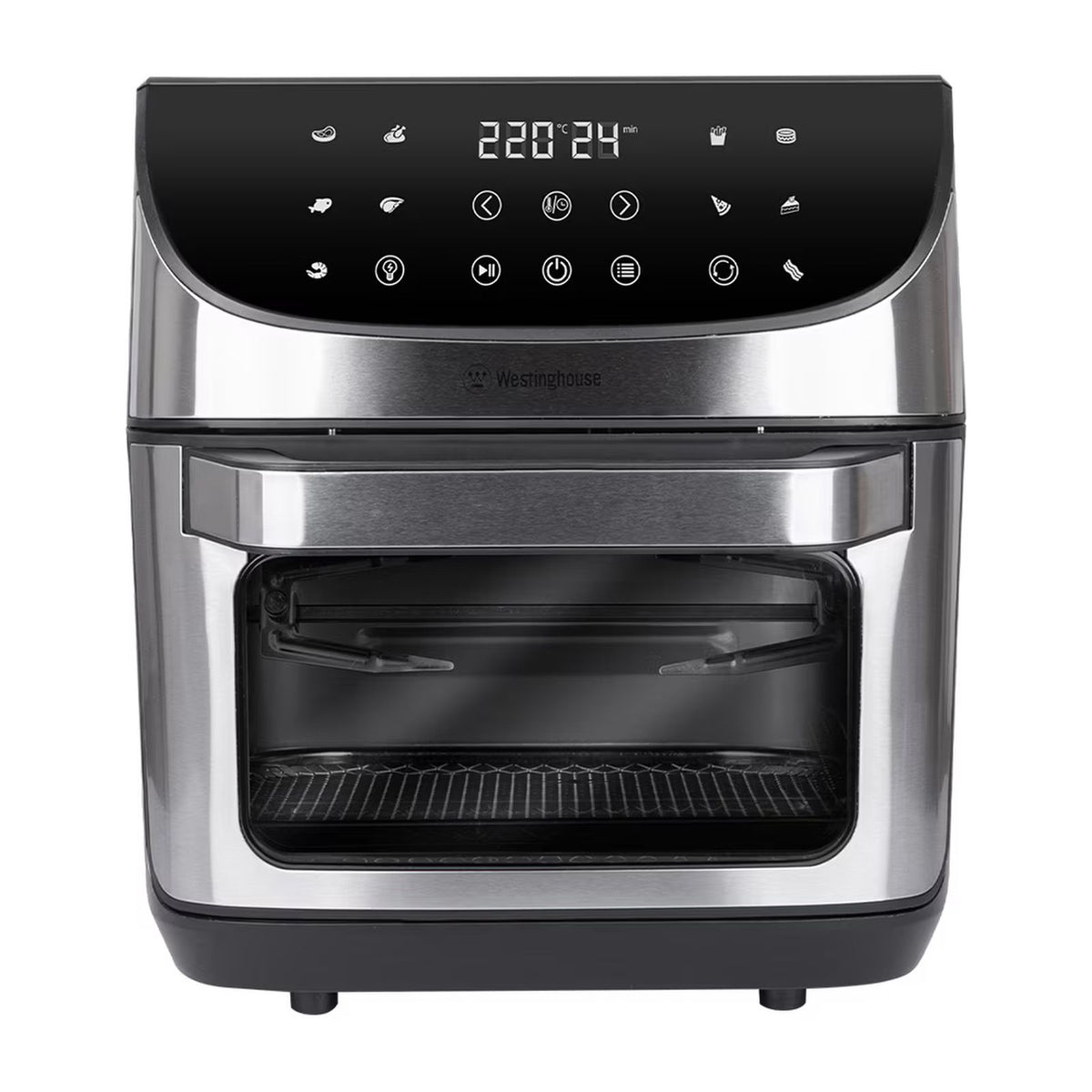 Horno Eléctrico Digital con Freidora de Aire Westinghouse 12 Litros Negro WKAF6103