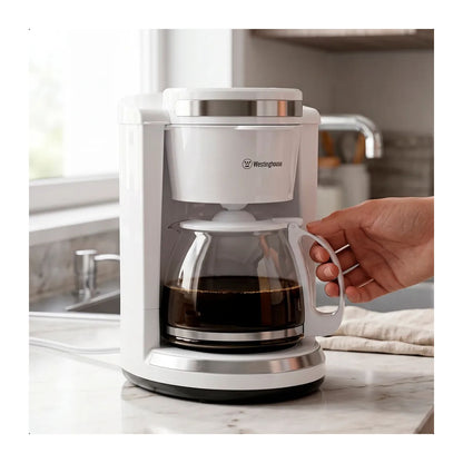 Cafetera Westinghouse 12 Tazas Blanca WKCMYD19WH
