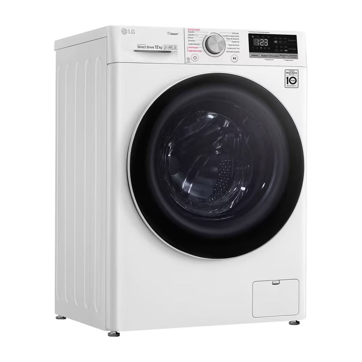 Lavadora LG AI DD 12 Kilos Carga Frontal Blanca WM12WVC4S6