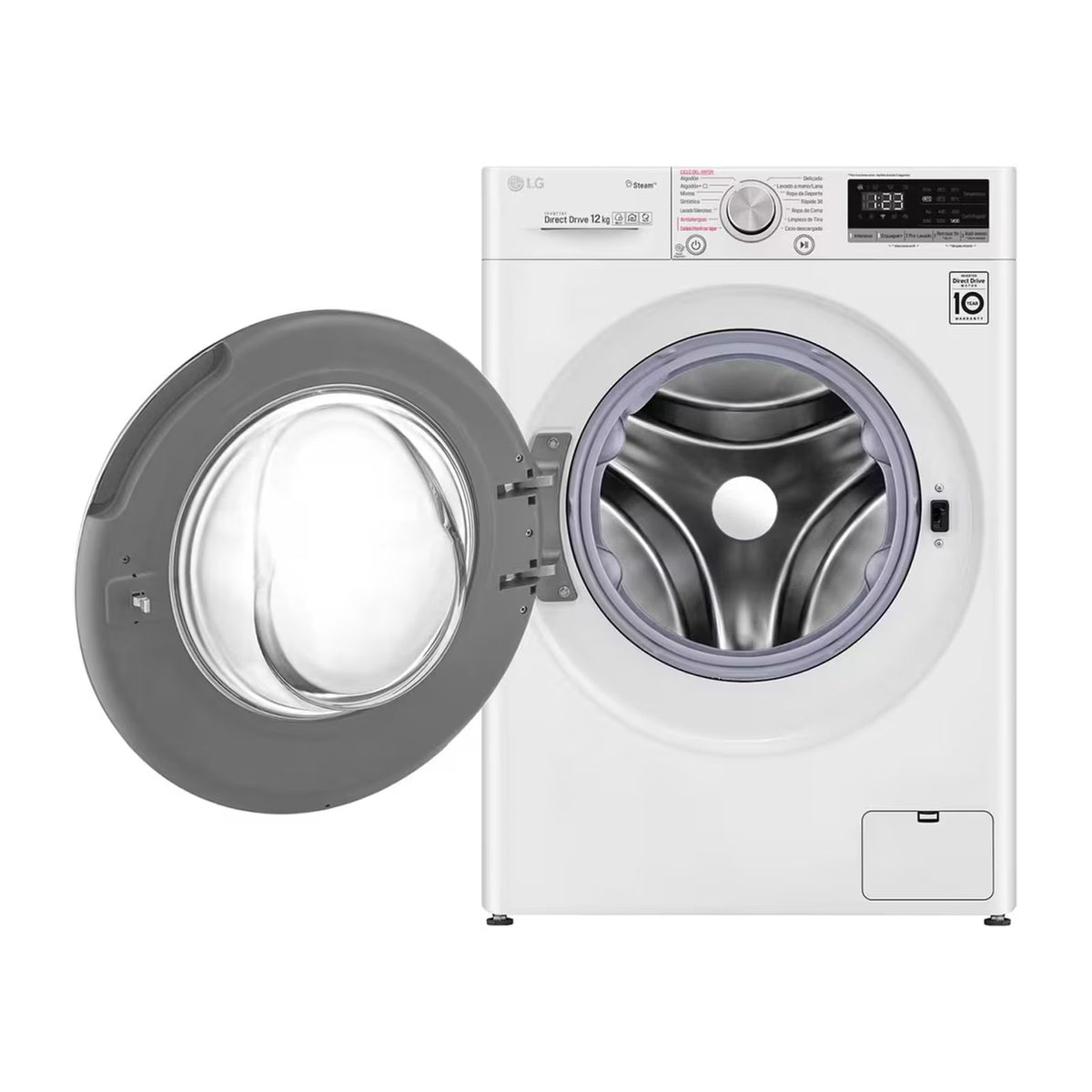 Lavadora LG AI DD 12 Kilos Carga Frontal Blanca WM12WVC4S6