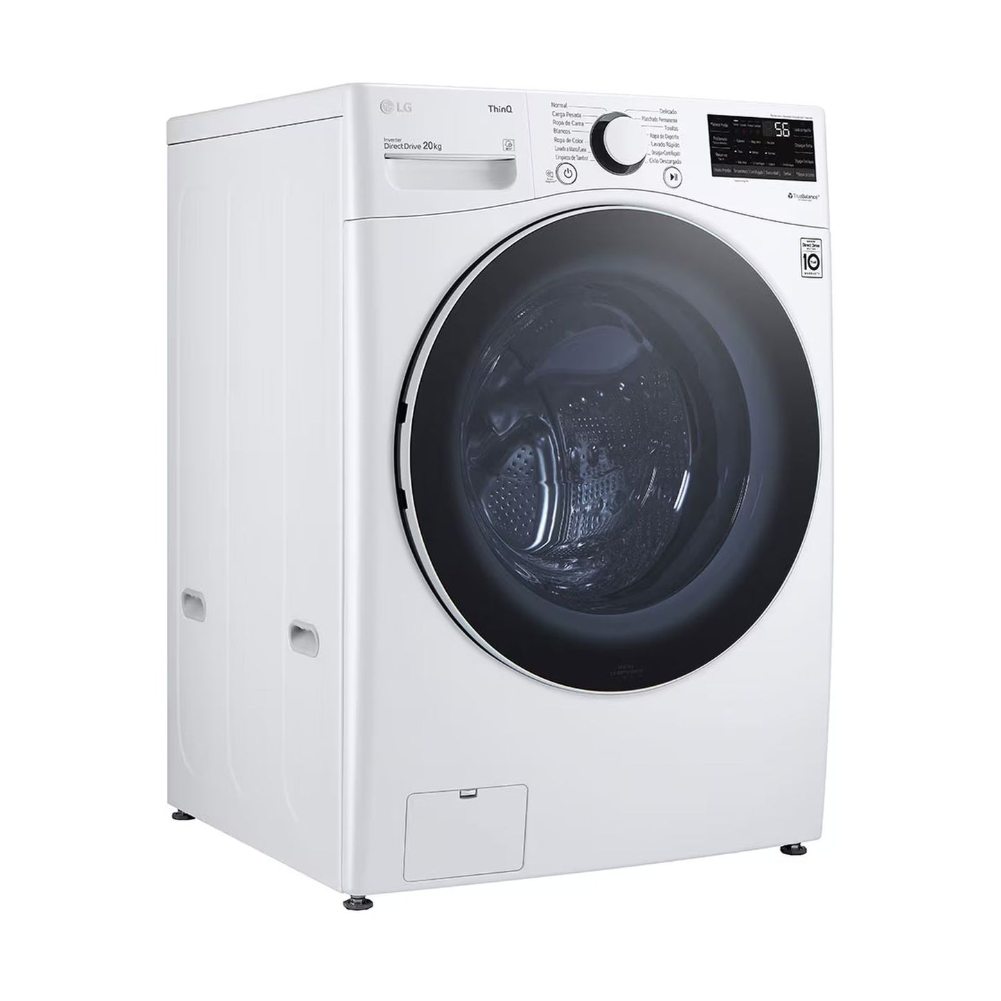 Lavadora Automática LG 20 Kilos Carga Frontal Blanca WM20WV26R