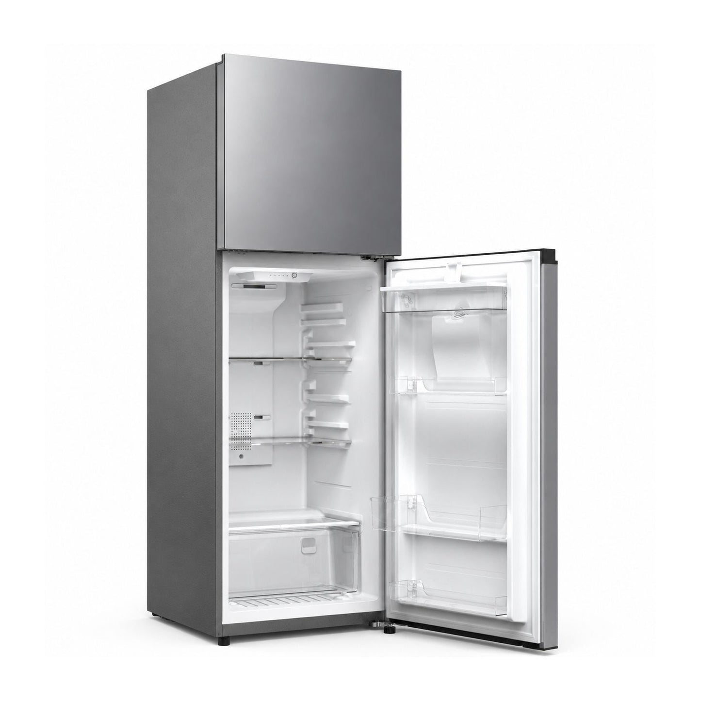 Refrigerador Aucma 9 Pies Cúbicos Top Mount Gris WRTM09GLFX