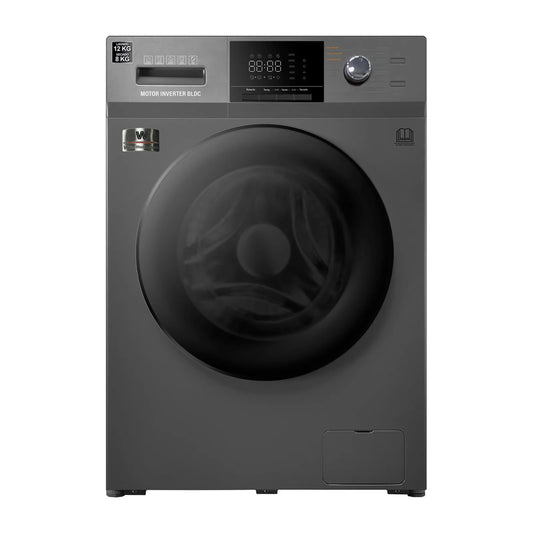 Lavasecadora White Westinghouse 12/8 Kilos Inverter Carga Frontal Gris WWCFL14303AWD