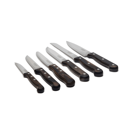 Juego de Cuchillos Tramontina 14 Piezas con Base de Madera 32200-193