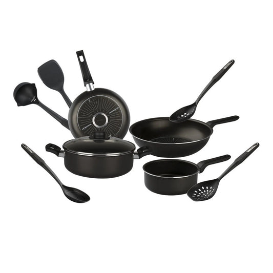 Batería de Cocina Vasconia 10 Piezas Negro 4024906