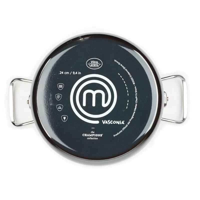 Batería de Cocina Vasconia Masterchef 13 Piezas de Vitroacero Negro 4036176