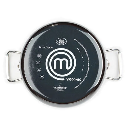 Batería de Cocina Vasconia Masterchef 13 Piezas de Vitroacero Negro 4036176