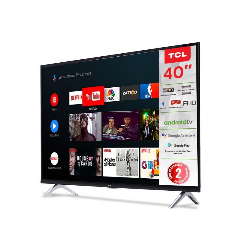 Televisión Pantalla 40 Pulgadas TCL Android TV FHD TCL 40A323