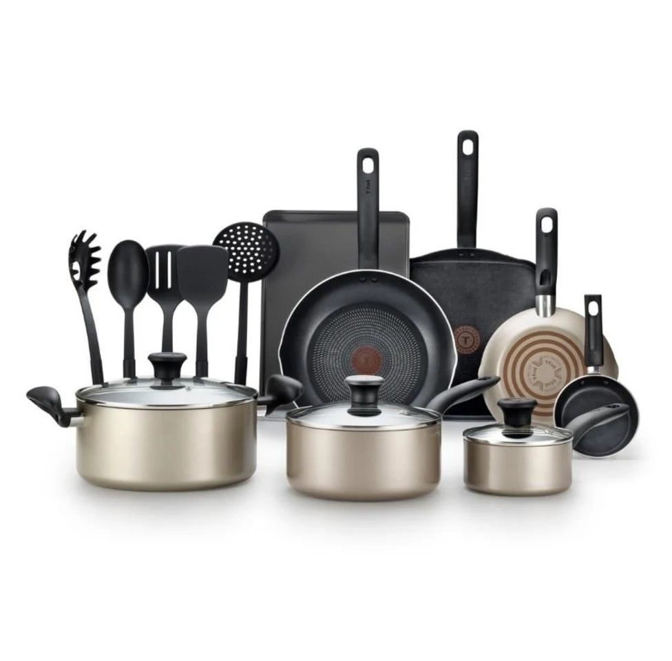 Batería de Cocina Champagne 16 Piezas T-fal B059SG64