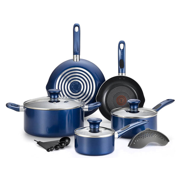 Bateria de cocina TFAL antiadherente indicador thermo spot B037SE64AZUL