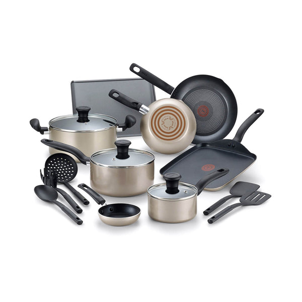 Batería de Cocina Champagne 16 Piezas T-fal B059SG64