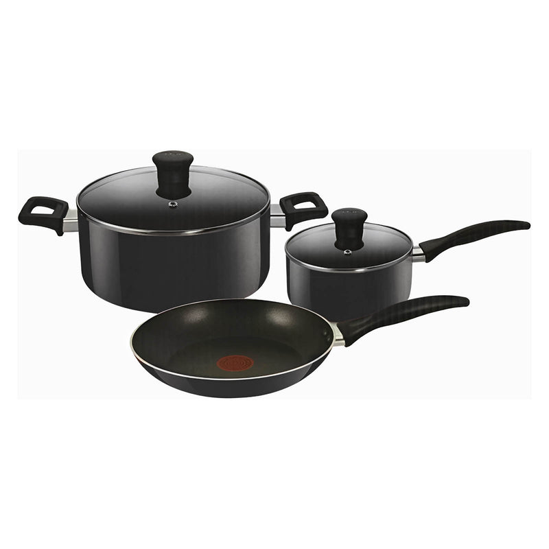 Batería de Cocina T-fal 5 Piezas Family Cook B480S584NEGRA