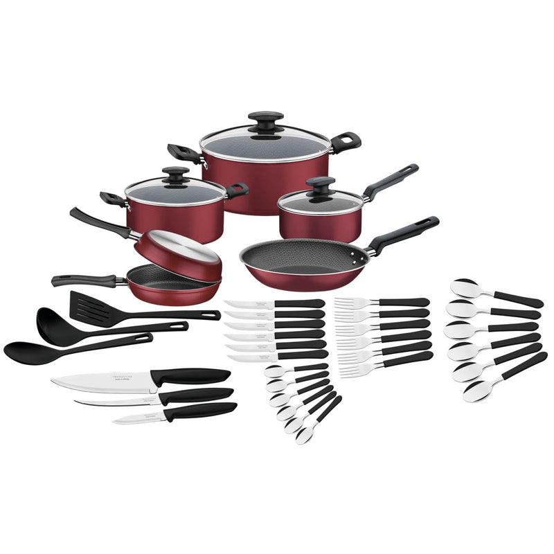 Batería de Cocina Tramontina 38 Piezas Rojo 20399-779