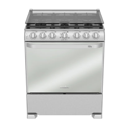 Estufa de Piso 76cm Inoxidable Mabe EM7662CFIX1