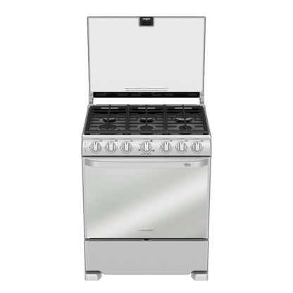 Estufa de Piso 76cm Inoxidable Mabe EM7662CFIX1