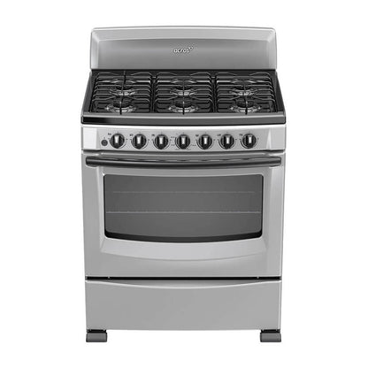 Estufa de Piso Acros 30 Pulgadas y 6 Quemadores AF5001DPLATA