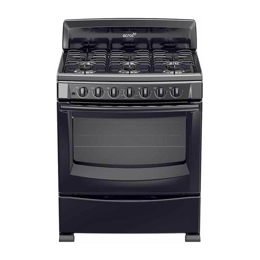 Estufa de Piso Acros 30 Pulgadas con 6 Quemadores AF5001ZNEGRO