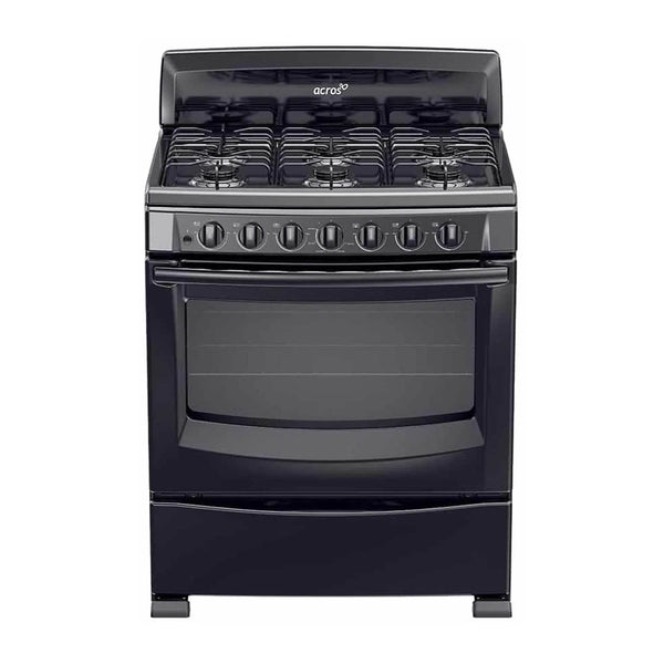 Estufa de Piso Acros 30 Pulgadas con 6 Quemadores AF5001ZNEGRO