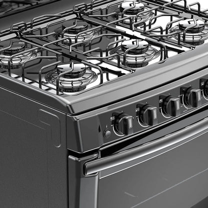Estufa de Piso Acros 30 Pulgadas con 6 Quemadores AF5001ZNEGRO