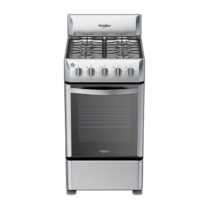 Estufa Whirlpool de gas al piso 20 pulgadas 4 quemadores gris WWR3000S
