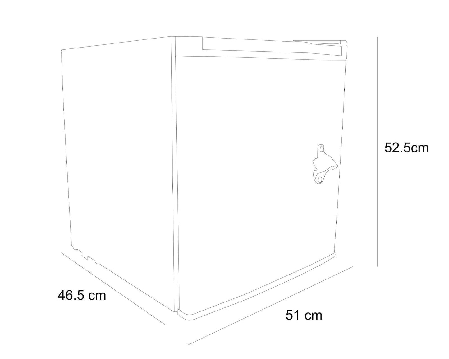 Frigobar Dace Coca Cola 1.6 pies retro con congelador FBCOKE16E