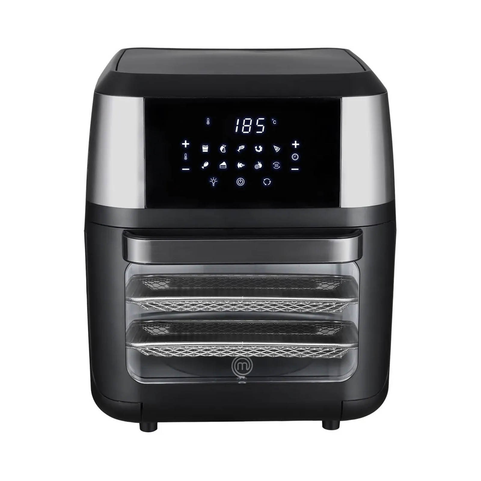 Horno Freidora de Aire MasterChef Premium 12 Litros Negro MK-AFO-12SS ...